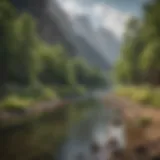 Scenic view of the Green River showcasing fishing spots