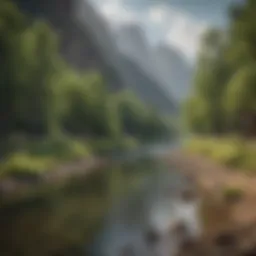 Scenic view of the Green River showcasing fishing spots