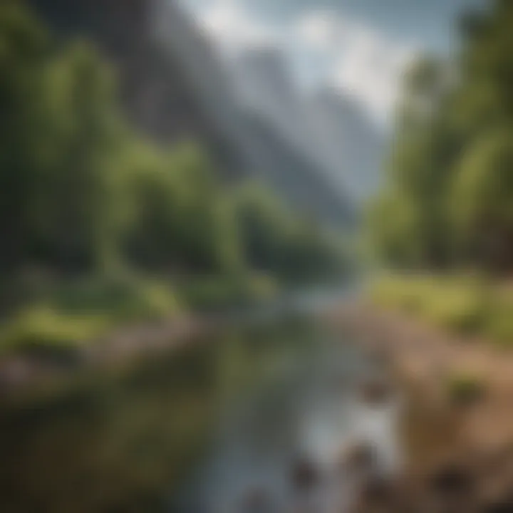 Scenic view of the Green River showcasing fishing spots