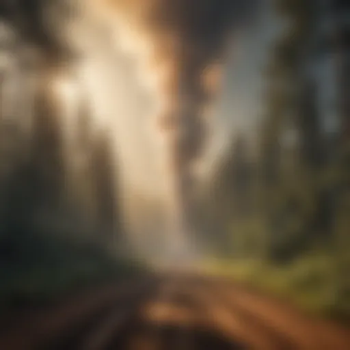 Illustration depicting greenhouse gas emissions