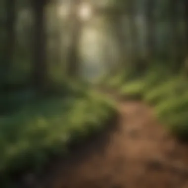 Lush ground cover plants preventing soil erosion