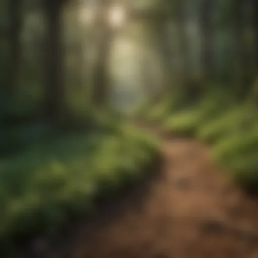 Lush Ground Cover for Erosion Prevention Lush ground cover plants preventing soil erosion