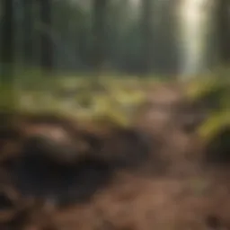 Illustration showing proper grounding rod placement