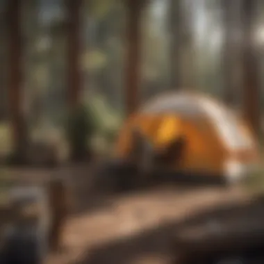 A ranger providing information about camping regulations at a BLM site.