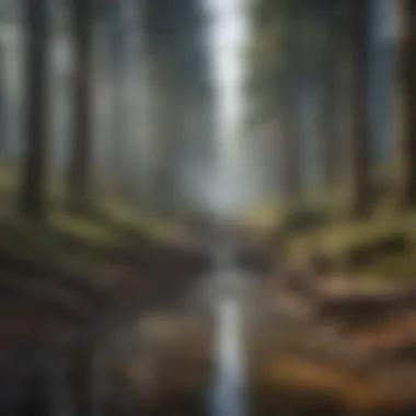 Visual representation of habitat degradation