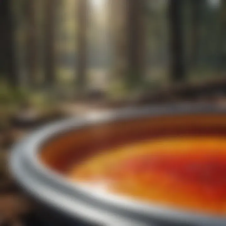 Abstract representation of heat distribution in a top-quality drying pan