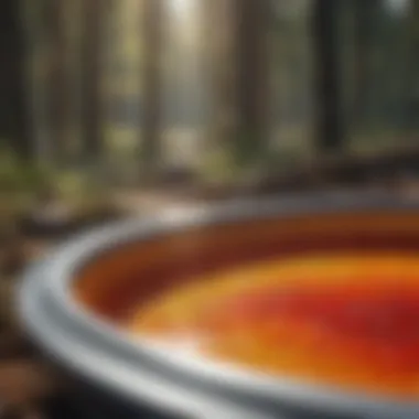Precision Heat Control Abstract representation of heat distribution in a top-quality drying pan