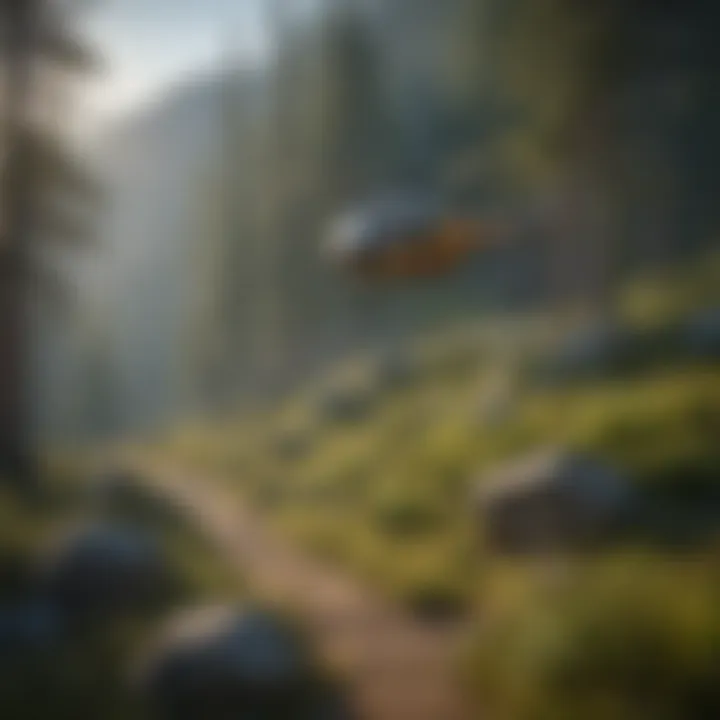 Challenging Terrain in Montana Challenging terrain in Montana showcasing the need for helicopter support