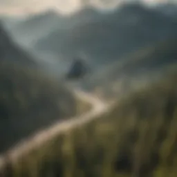 A helicopter soaring over Montana's majestic landscapes