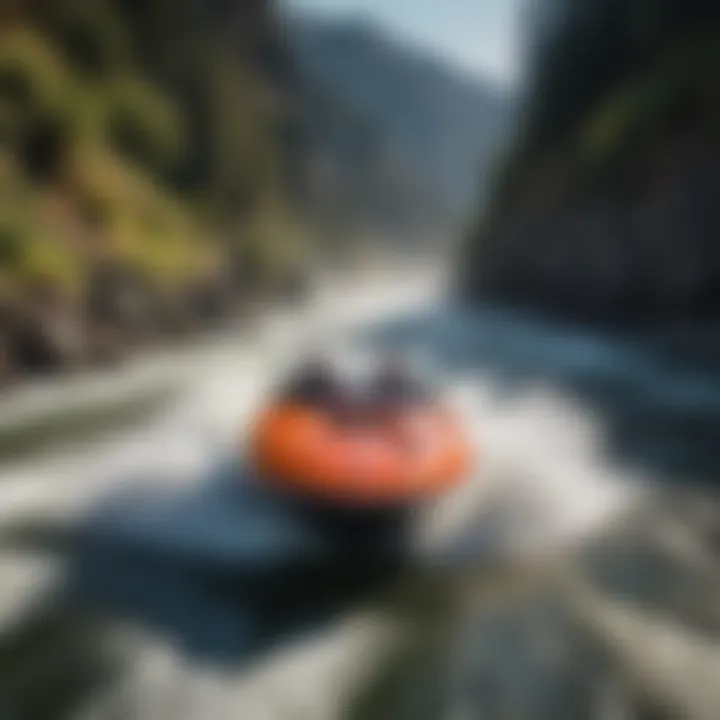 Jet boat maneuvering through the rapids of Hells Canyon