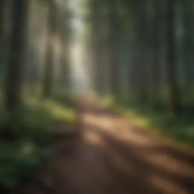 Recreational activities such as hiking and biking amidst the scenic trails of Hiawatha National Forest