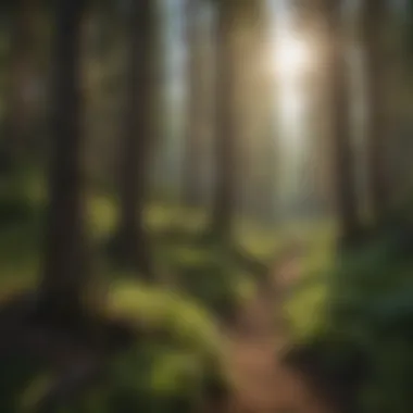 Hiker exploring Mt. Bachelor trails