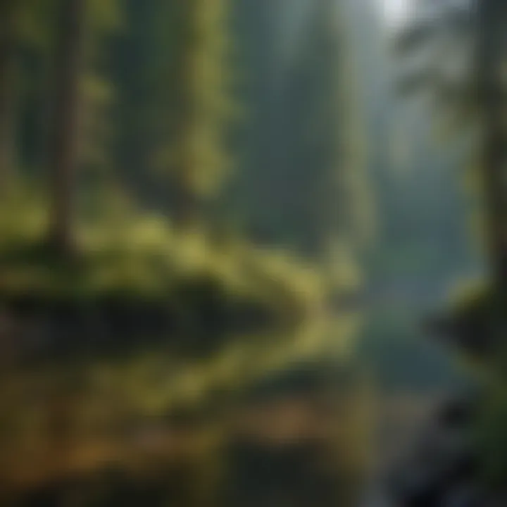 Hiker enjoying a serene lake view in Washington State Park