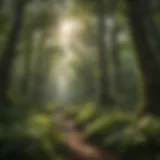 Flourishing forest landscape