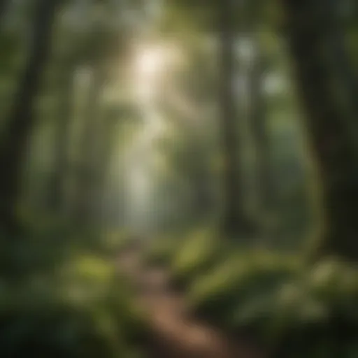 Flourishing forest landscape