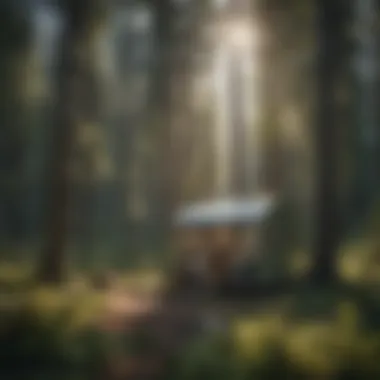 Harmony in Innovation: Blending the Hobo Micro Station with Nature's Canvas Innovative design of hobo micro station integrated seamlessly into forest landscape
