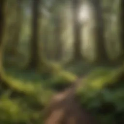 Lush greenery of the Hoh Rainforest