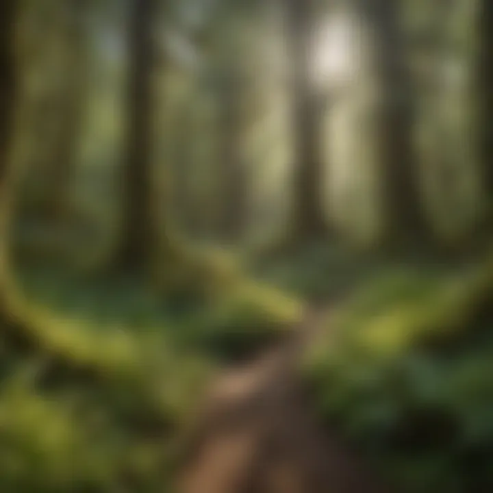 Lush greenery of the Hoh Rainforest