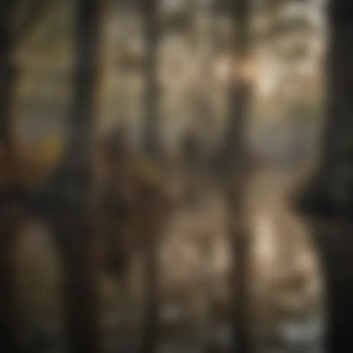 Hunter Blending into Louisiana Swamp