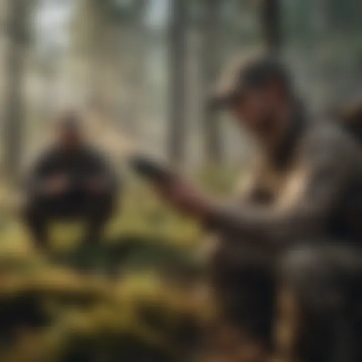 Hunters using the Georgia Hunting App in the field