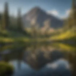 Idyllic Mountain Reflections in Idaho