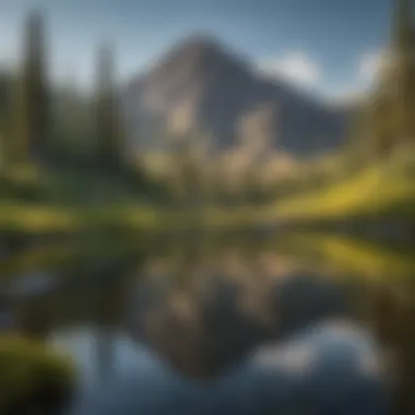 Idyllic Mountain Reflections Idyllic Mountain Reflections in Idaho