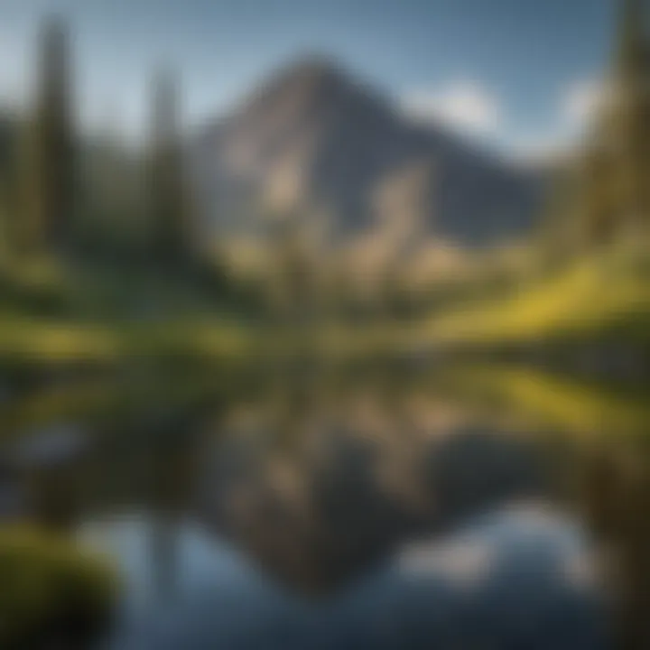 Idyllic Mountain Reflections Idyllic Mountain Reflections in Idaho