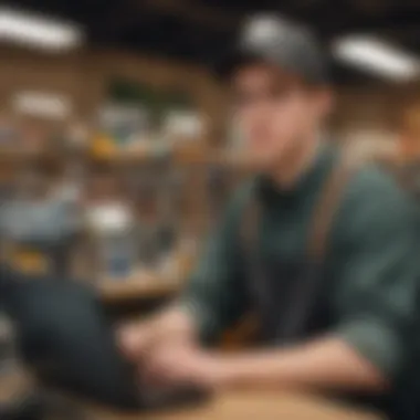 Idaho teenager working in a tech store