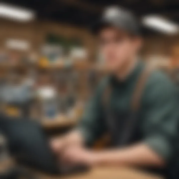 Idaho teenager working in a tech store