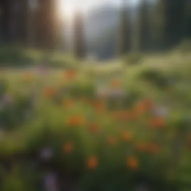 Wildflower Meadows in Wilderness Wildflower Meadows in Idaho Wilderness