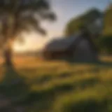 Idyllic Iowa Prairie at Sunrise