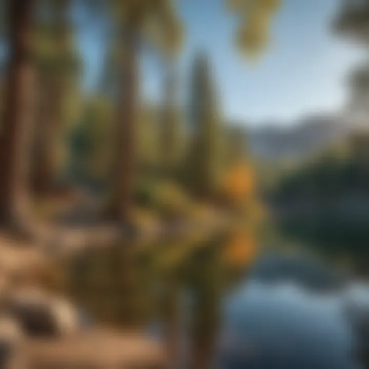 Idyllic lakeside setting of June Lake RV park