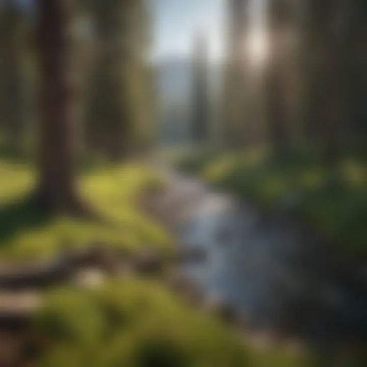 Tranquil Vistas: Outdoor Scene at Silver Creek Lodge Idyllic outdoor view from Silver Creek Lodge