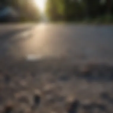 Clear Parking Lines on Gravel Well-defined parking lines on a gravel surface