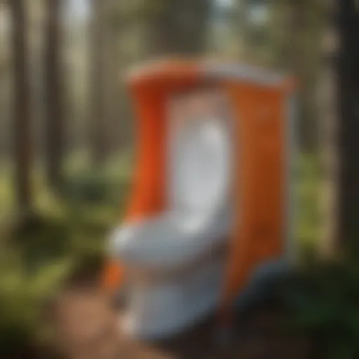 Illustration of innovative design of Ozark Trail Toilet