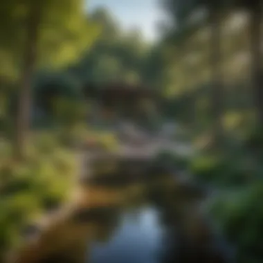 Reflective Garden Oasis Innovative living memorial garden design