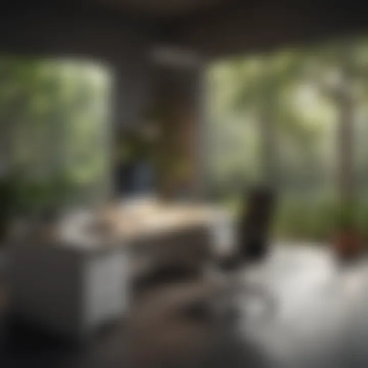 Innovative technology in a contemporary office