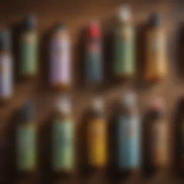 Various insecticides displayed on a wooden surface