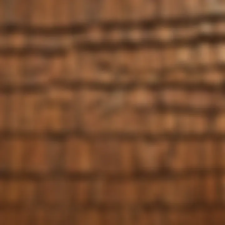 Diagram illustrating the installation technique for cedar shakes siding