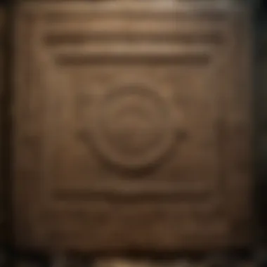 Intricate Carved Stone Tablet Artifact