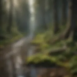 Illustration depicting intricate climate patterns affecting the earth