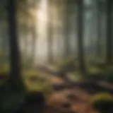 The Serene Forest Setting