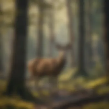 Majestic deer wandering through Iron Springs wilderness