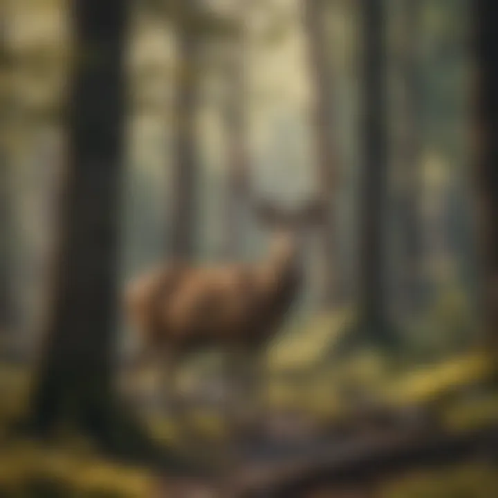 Majestic deer wandering through Iron Springs wilderness