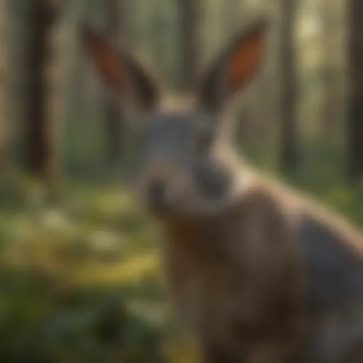 Majestic Jackrabbit in Forest Majestic Jackrabbit in Forest
