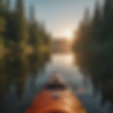Kayaking on the crystal-clear waters of Hog Back Lake