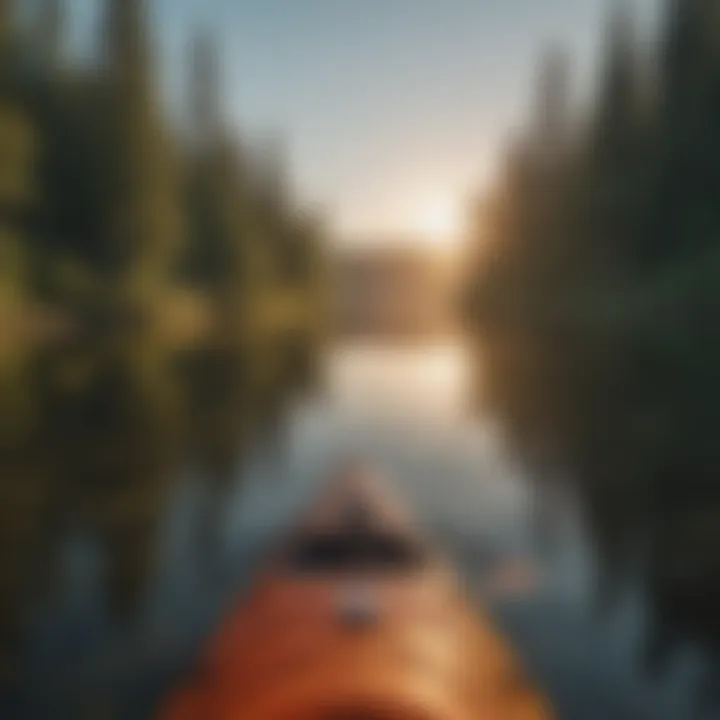 Kayaking on the crystal-clear waters of Hog Back Lake