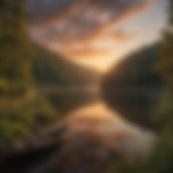 Sunset Serenade over Kinzua Reservoir