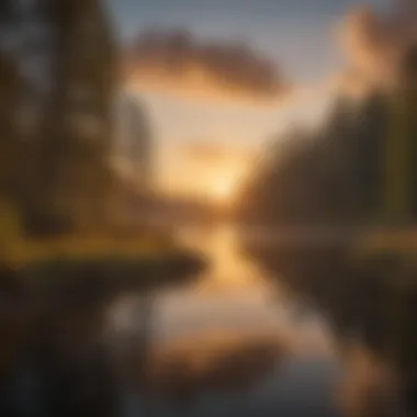 Stunning Sunset Reflection on Lake Nottely Beautiful sunset reflecting on Lake Nottely