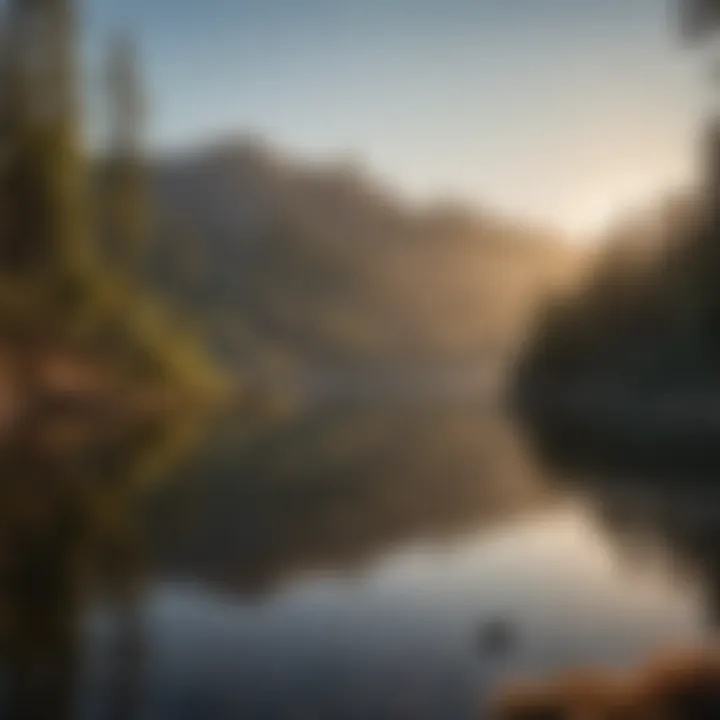 Tranquil Lake Reflections at California OHV Park Tranquil Lake Reflections at California OHV Park